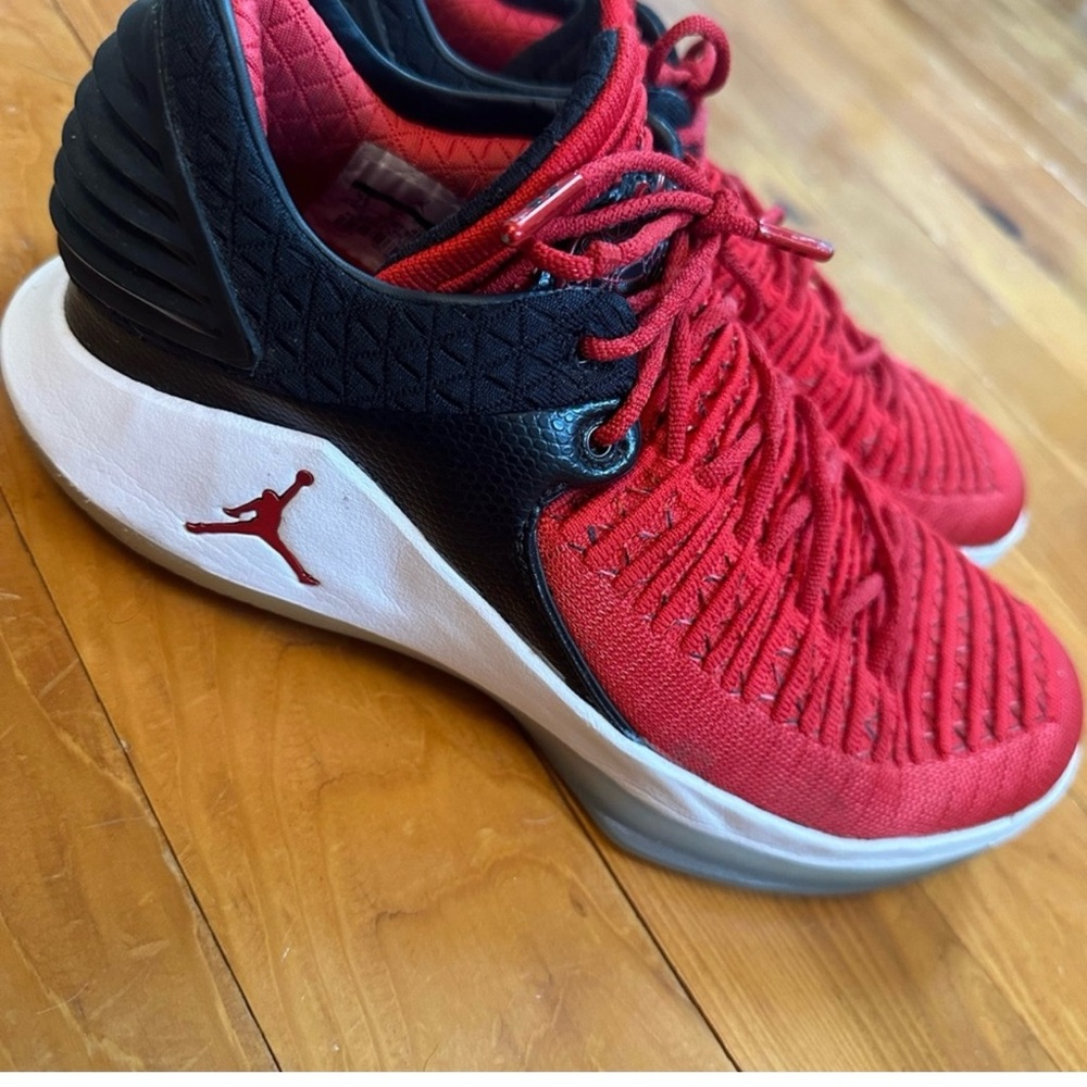 Jordan Red and Black Women's Sneakers